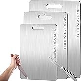Titanium Cutting Board Double-sided non-slip silicone edging Pure Titanium Cutting Boards for Kitchen - Double-Sided Food-Grade Chopping Board Non-Stick Durable and easy to clean (Small) - Image 8