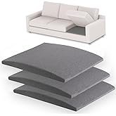 Couch Cushions Support for Sagging Seat 20"X 20"Insert pads Supports Board Sofa Furniture seat Cushion Under Sag Repair, Curved High Density Foam Replacement for Sectional Loveseat Chair Blue Set of 3 - Image 4