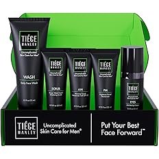 Tiege Hanley Men’s Skin Care Set, Advanced Routine (System Level 2) – Face Wash, Scrub, Moisturizer & Eye Cream for Fine Lines, Under-Eye Bags Correction, Smoother Skin Texture - Image 2