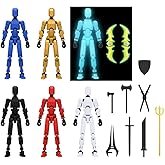 (Assembly Completed) 6 Packs T13 Action Figure Set, 3D Printed ActionFigure Toy Gifts for Kids, Dummy 13,Robot 13 Action Figure Full Body Mechanical Doll Christmas Birthday Gift for Boys Girls - Image 5