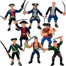 ArtCreativity 10 Inch Pirate Boat Playset, Detailed Ship Toy with 2 Pirate Action Figures & Tree, Fun Party Favor and Prize for Boys & Girls Ages 3+ - Image 3