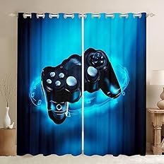 Feelyou Gamer Comforter Sets for Boys Twin Bedding Set for Boys Kids Gaming Comforter Gamer Room Decor Blue Video Game Bed Set Teens Bedroom Gamepad Duvet Set All Season 1 Comforter with 1 Pillow Case - Image 4