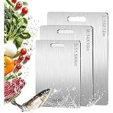 Titanium Cutting Board Double-sided non-slip silicone edging Pure Titanium Cutting Boards for Kitchen - Double-Sided Food-Grade Chopping Board Non-Stick Durable and easy to clean (Small) - Image 5
