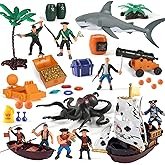 ArtCreativity 10 Inch Pirate Boat Playset, Detailed Ship Toy with 2 Pirate Action Figures & Tree, Fun Party Favor and Prize for Boys & Girls Ages 3+ - Image 11