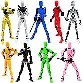 (Assembly Completed) 6 Packs T13 Action Figure Set, 3D Printed ActionFigure Toy Gifts for Kids, Dummy 13,Robot 13 Action Figure Full Body Mechanical Doll Christmas Birthday Gift for Boys Girls - Image 10