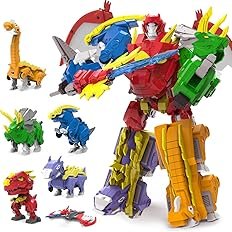 Wenbeier 5 in 1 Toys Car Robot Toys for Kids, 10 inches Action Figure Assembly Kit Toys Include Go Kart Motorcycle Airplane Tank- STEM Educational Toy for Boys Girls Ages 678910 - Image 4
