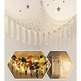 Stuffed Animal Storage Hammock or Net Corner - Large Toy Hammock Net for Stuffed Animals Room Decor - Cute Stuff Animal Organizer Plush Holder - Kids Baby Nursery Essentials Wall Bedroom Home Decor - Image 5