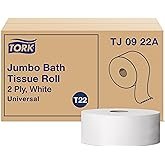 Tork Twin Jumbo Toilet Paper Roll Dispenser Smoke T22, Refill Indicator Window, 56TR - Image 5