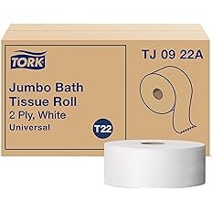 Tork Twin Jumbo Toilet Paper Roll Dispenser Smoke T22, Refill Indicator Window, 56TR - Image 3