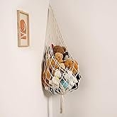 Stuffed Animal Storage Hammock or Net Corner - Large Toy Hammock Net for Stuffed Animals Room Decor - Cute Stuff Animal Organizer Plush Holder - Kids Baby Nursery Essentials Wall Bedroom Home Decor - Image 6