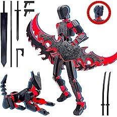 (Assembly Completed) 6 Packs T13 Action Figure Set, 3D Printed ActionFigure Toy Gifts for Kids, Dummy 13,Robot 13 Action Figure Full Body Mechanical Doll Christmas Birthday Gift for Boys Girls - Image 4