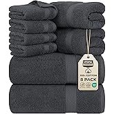 Cotton Paradise 100% Cotton 6 Piece Hand Towels, Soft Absorbent Turkish Towels for Bathroom - Image 9